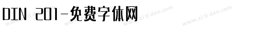 DIN 201字体转换
